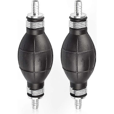 Poire d'amorçage en caoutchouc noir de 8 mm (5/16"), pompe manuelle de transfert de carburant pour moteurs de bateaux à essence et diesel, accessoires (1/5)