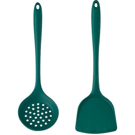 1 ensemble spatule en silicone et cuillère à trous, ustensile de cuisine, accessoire de cuisine (1/5)