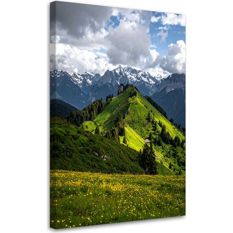 Stampe su Tela, Paesaggio vista montagne foresta natura, 20x30 (1/5)