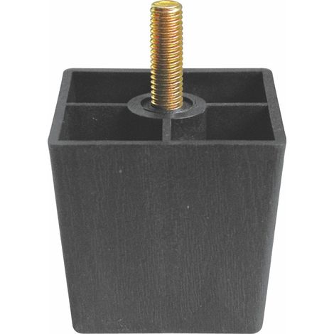 Juego de 4 patas de roble para muebles, 6 cm de alto, tornillos incluidos, para sofá, armario, escritorio. (1/5)