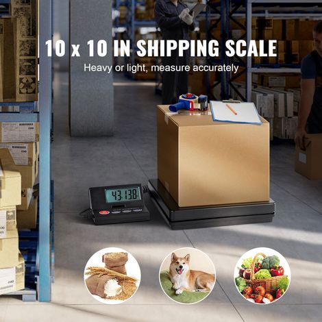 Balance shipping numérique postale pliable 50 kg x 2 g, alimentation AC/DC écran LCD 25 x 25 cm VEVOR (1/5)