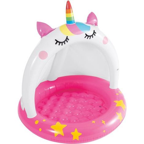 102 x 102 cm Piscine gonflable Intex pour bébé , coussin licorne (1/2)