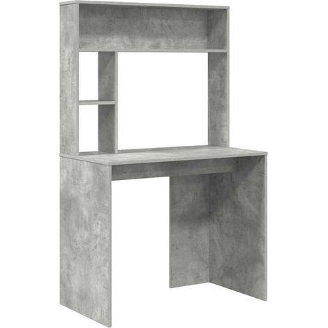 Maison Exclusive - Schreibtisch Beton Grau 91 x 50 x 149 cm Holzw