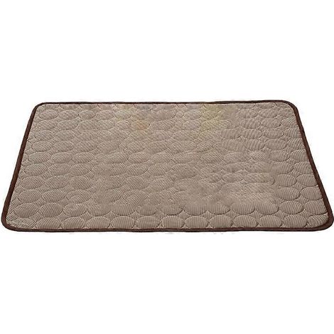 Kühlende Katzendecke, Größe L, braun, ideal für kleine, mittlere und große Katzen, weiches und kühles Sommermaterial.