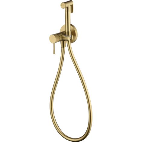 Rubinetto per bidet monocomando  Modello LINE  Colore Oro  Finitura Oro spazzolato [ IMEX® ]