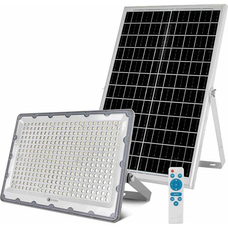 Sysled – Projecteur solaire LED blanc froid 400W – Étanche IP65 – Installation rapide sans câbles – Autonomie solaire pour espaces extérieurs