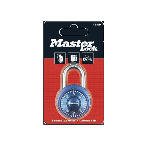 Master Lock 1533EURD Candado de Combinación Preestablecida, Color aleatorio, 5,7 x 4 x 2,5 cm (1/2)