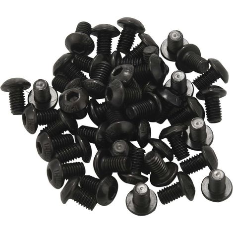 Vis à tête cylindrique creuse hexagonale M5x8mm, noires, lot de 50 (1/5)