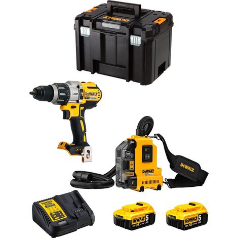 DeWALT Kit DWK225 (DCD996 + DWH161 + 2 x 5,0 Ah + DCB115 + TSTAK VI) (1/5)