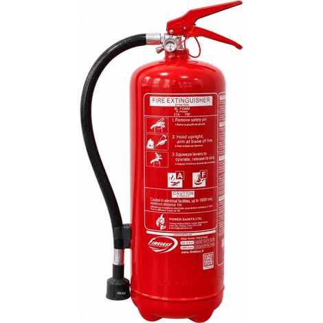 Extincteur 6L Eau Additif sans Fluor CE EN3