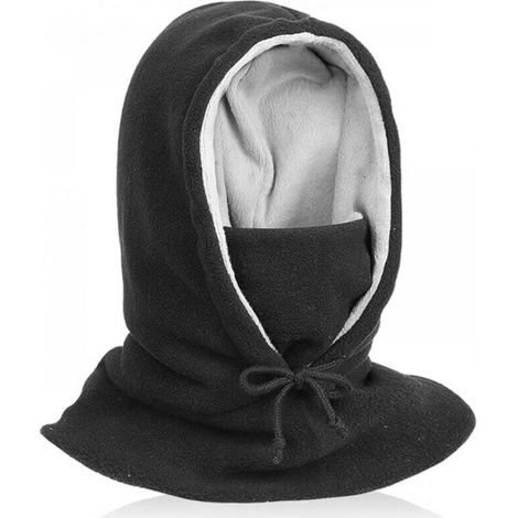 Winter Thick Fleece Balaclava with Hood, Winter Face Mask Warm Plush Velvet Cap for Snow Skiing Cycling Full Face Mask for Adults Men (1/4)