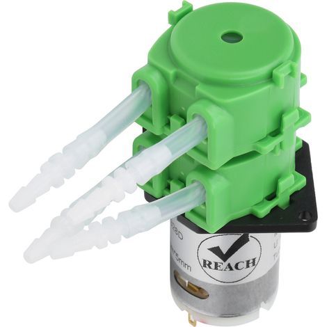 Flache Schlauchpumpe, doppelköpfige Dosierpumpe für Aquarien, 3x5 DC 24V Umwälzpumpe (1/5)