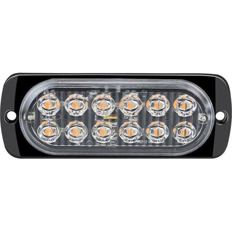 Lot de 2 ampoules stroboscopiques LED 12-24 V pour voiture, feux de voiture puissants orange, feux de remorque, feux stroboscopiques clignotants (1/4)