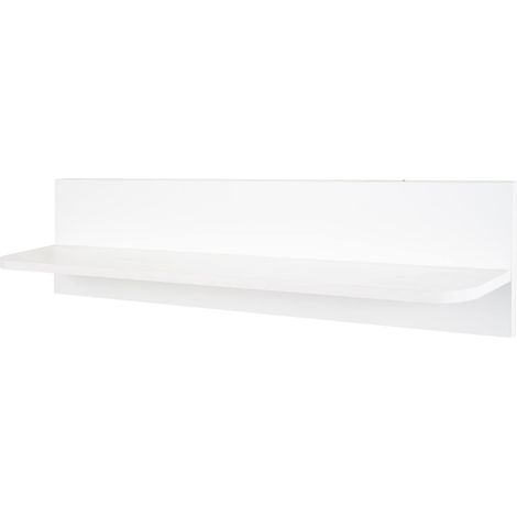 Étagère Murale pour Chambre Enfant - 90 cm - Étagère Décorative en Bois - Design Arrondi - Blanc (1/5)