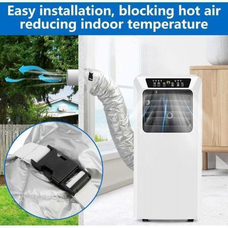Gaine Isolante pour Tuyau de Climatiseur - 150 x 50 cm - Compatible Tuyaux jusqu'à 15 cm de Diamètre - Réutilisable (1/5)