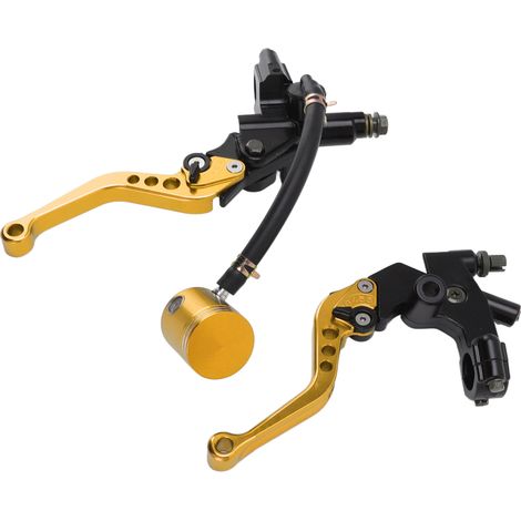 paire de leviers de frein et d'embrayage universels en alliage d'aluminium, accessoires de moto de remplacement pour Suzuki Gold (1/5)
