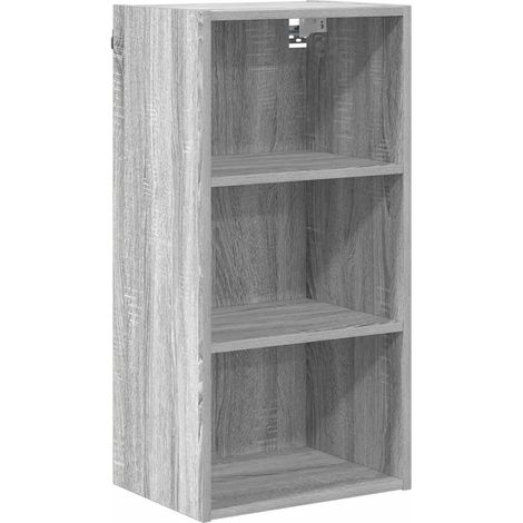 Armario colgante moderno almacenamiento espacioso cocina 40 x 29,5 x 80 cm madera contrachapada gris sonoma 020053486 (1/5)