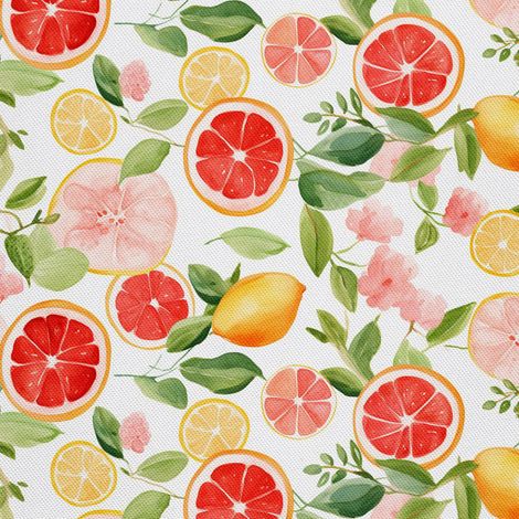 Tissu décoratif d'extérieur Oxford - Fruits - DX2285 (1/5)