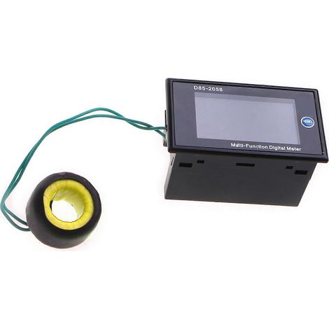 Panneau de mesure numérique LCD pour la surveillance de la tension, du courant, de l'énergie, de la fréquence et de la puissance, 40-300 V CA (1/5)