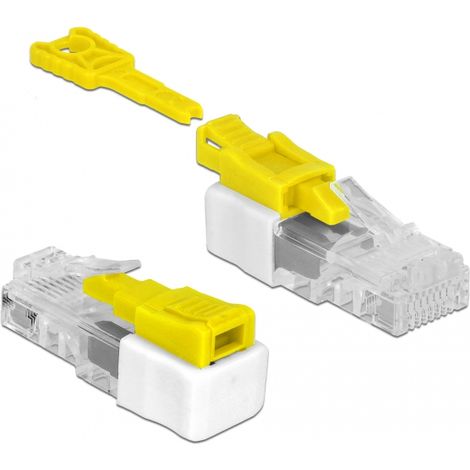 Delock Bloqueador de puertos RJ45 Juego de 5 piezas