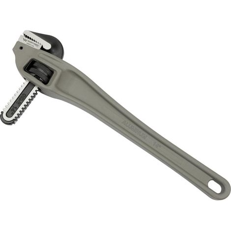 Llave para tubos, tipo americano, mango de aluminio en ángulo de 14", reforzada, Waryński (1/3)