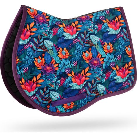 Tapis de selle Premium Power Flower Full/COB VSS - polyvalent avec profil de saut