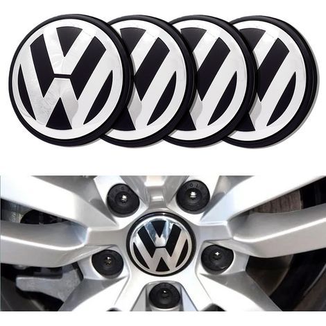 Volkswagen VW Emblemklistermärken för centrumkåpor 28 (1/5)