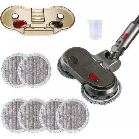 Tête de balai électrique Dyson V7 V8 V10 V11 avec phares LED, réservoir d'eau, 6 tampons réutilisables et 1 réservoir d'eau (1/5)