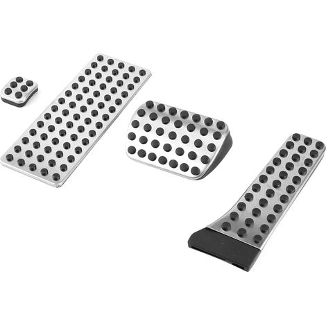 4pcs Tapis de Pédale Anti-Dérapant Repose-Pied Accélérateur Compatible Mercedes C E S W GLK CLS SLK AMG 2010-2019 (1/4)