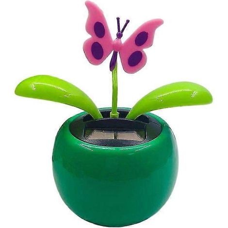 Lustige Auto-Dekoration, solarbetrieben, farbenfrohe Cartoon-Blume, tanzendes Schaukelspielzeug fürs Armaturenbrett – das perfekte Geschenk für Freunde-I (1/5)
