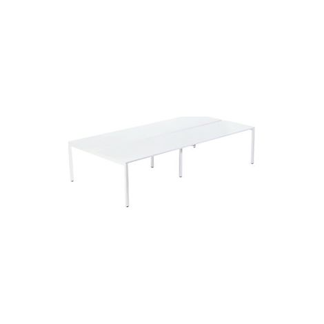 Escritorio para equipos de 4  anchura 1400 / 2800 mm 