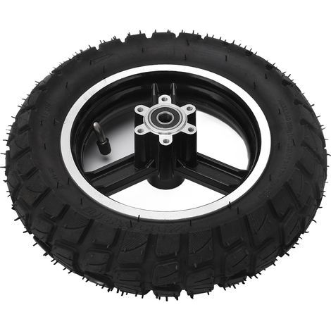 Pneu gonflable tout-terrain 255/80 pour trottinette électrique avec jante alliage et frein à disque (1/5)