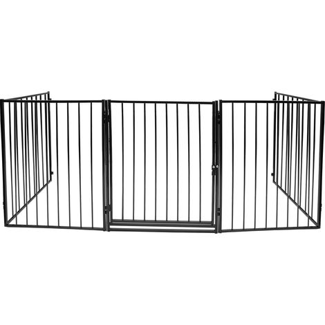 Wolketon Barrera de seguridad de 5 hojas para niños. bebés y animales 3.4 metros Barrera de seguridad 305x76cm Barrera de seguridad