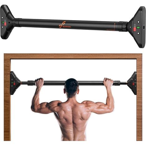Klimmzugstange Türrahmen 75-94 cm ausziehbar, bis 200 kg belastbar, ohne Bohren (1/5)