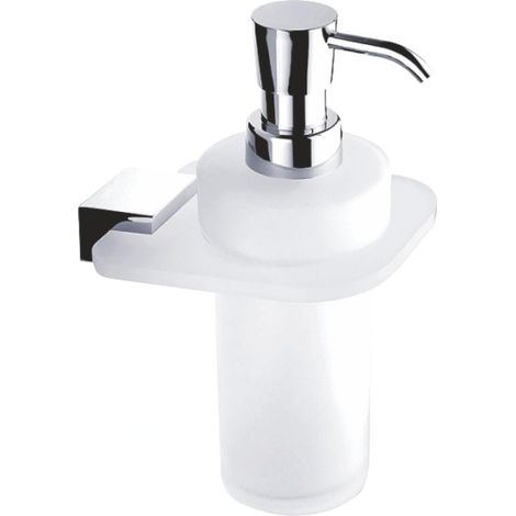 Nimco Kibo - Distributeur de savon avec support, verre dépoli/chrome Ki X3-31W-26 (1/2)