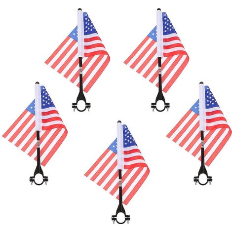 20 ensembles de drapeaux pour guidon de vélo, drapeaux décoratifs pour vélo et drapeaux américains pour vélo (1/5)