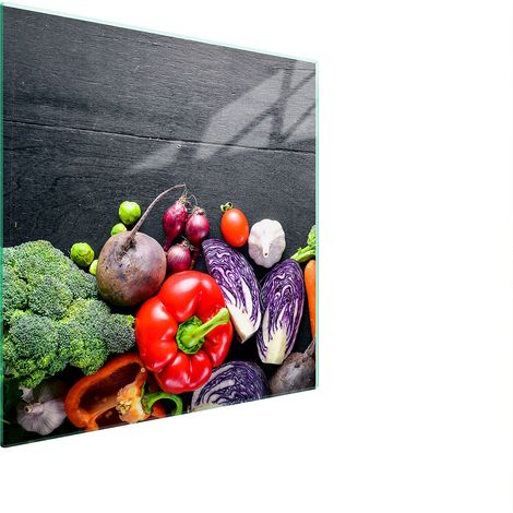 PLACA PROTECTORA DE VIDRIO PARA ESTUFA 50x52 VERDURAS (1/5)