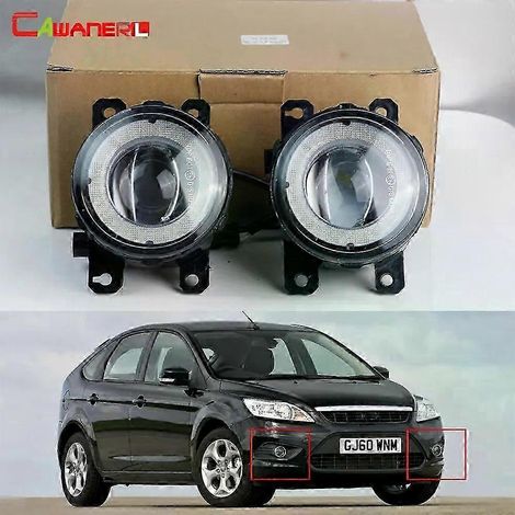 S'applique à 2 pièces Feux de brouillard LED pour voiture, feux de jour Angel Eye DRL 30w 8000lm 12v Style pour Ford Focus Mk2 Mk3 2008-2015( ) (1/5)
