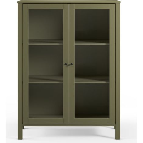 EVE - Commode 2 tiroirs en pin - Vert