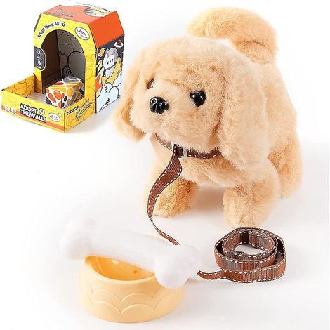Spielzeughunde, die laufen, bellende Welpenspielzeuge, Hunde, die laufen, bellen und mit dem Schwanz wedeln, interaktive Spielzeughunde für Kinder, um Kindern schon früh die Liebe zu Tieren zu vermitt