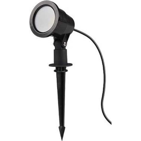 Lampesecoenergie – Projecteur à piquer LED 7W 560lm – IP65 étanche – Angle d'éclairage réglable 38° – Couleur lumière 4500K blanc neutre (1/5)