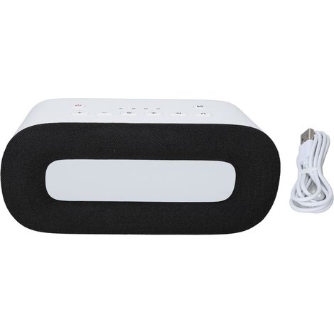 Veilleuse apaisante musicale intelligente bébé noir - Machine à bruit blanc pour sommeil, aide au coucher, instrument de relaxation nocturne (1/5)