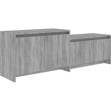 TV Cabinet Grey Sonoma 146.5x35x50 cm Engineered Wood vidaXL