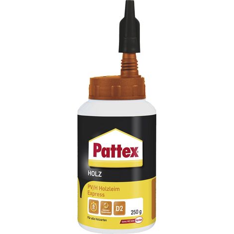 PATTEX PV/H Express Holzleim D2, gebrauchsfertig, schnell abbindend 250g