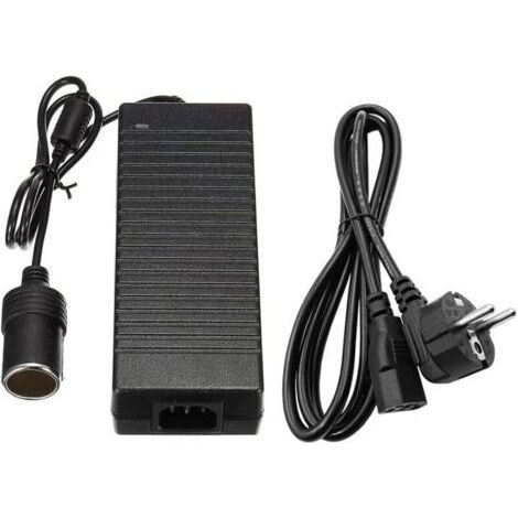 Convertisseur 220V 12V, Adaptateur Prise Allume-Cigare Secteur Electrique 120W, 10A Ac À Dc Adaptateur-Muntra (1/4)