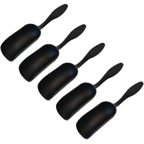 Mini cuillère à terreau de jardin, outil de jardinage portable pour la culture de fleurs en pot et le creusement - Noir (1/5)