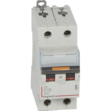 DISJONCTEUR DX3 2P 2 POLES C10 10A LEGRAND (1/2)