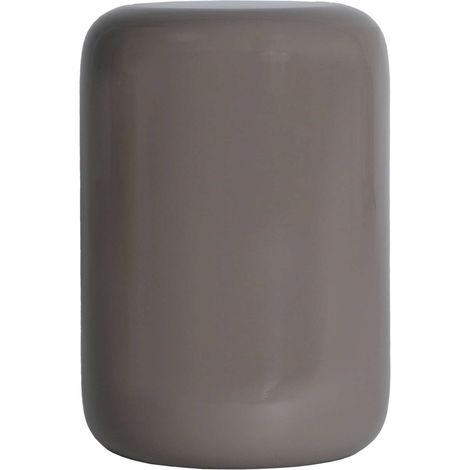 Table d'appoint contemporaine en fer taupe finition brillante - Taupe finition brillante (1/3)