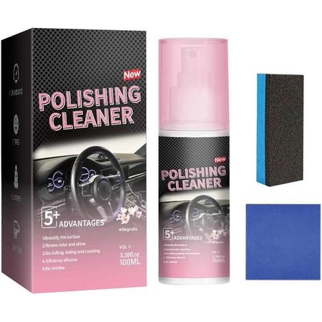 Nettoyant de polissage ultime pour voiture, solution de brillance automobile, accessoires de nettoyage pour l'intérieur de la voiture