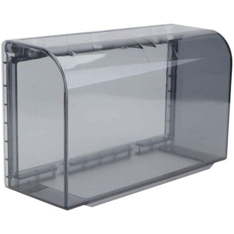 Cache de prise d'interrupteur en plastique résistant aux éclaboussures et étanche pour interrupteur de sécurité double position Noir (1/4)